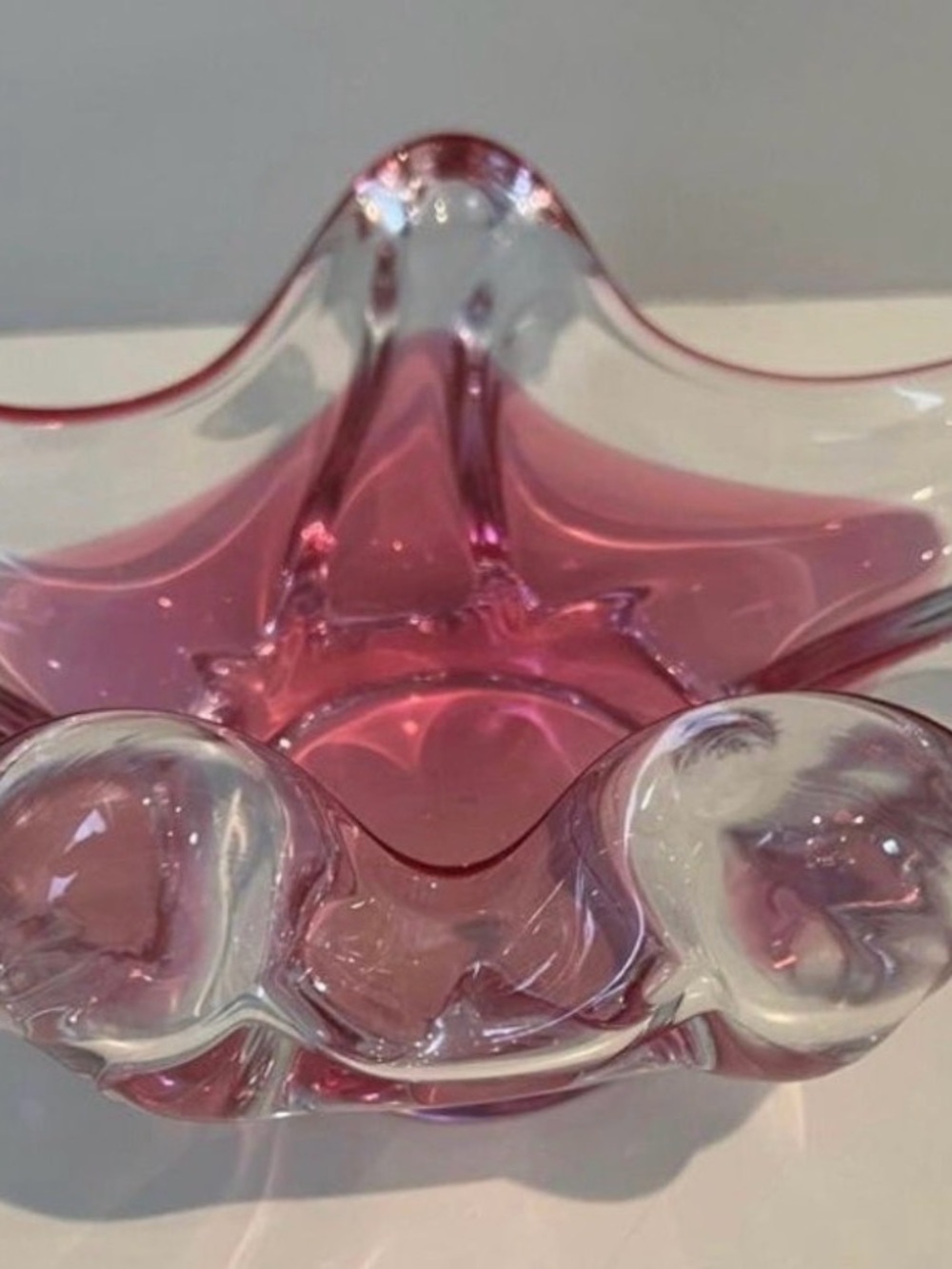 Vintage Chribska Art Glass Bowl: most likely Josef Hospodka Czech 1960’s - Picture 3 of 7